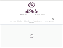 Tablet Screenshot of beautyboutique.co.uk